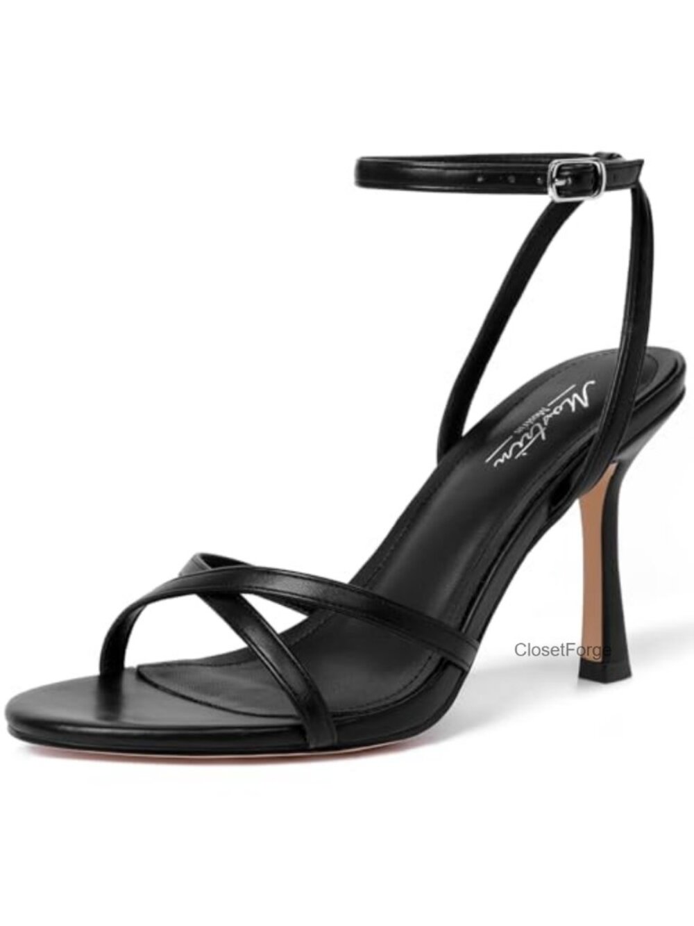 Strappy Heels for Women Stiletto High Heels Ankle Strap Heeled Sandals Party